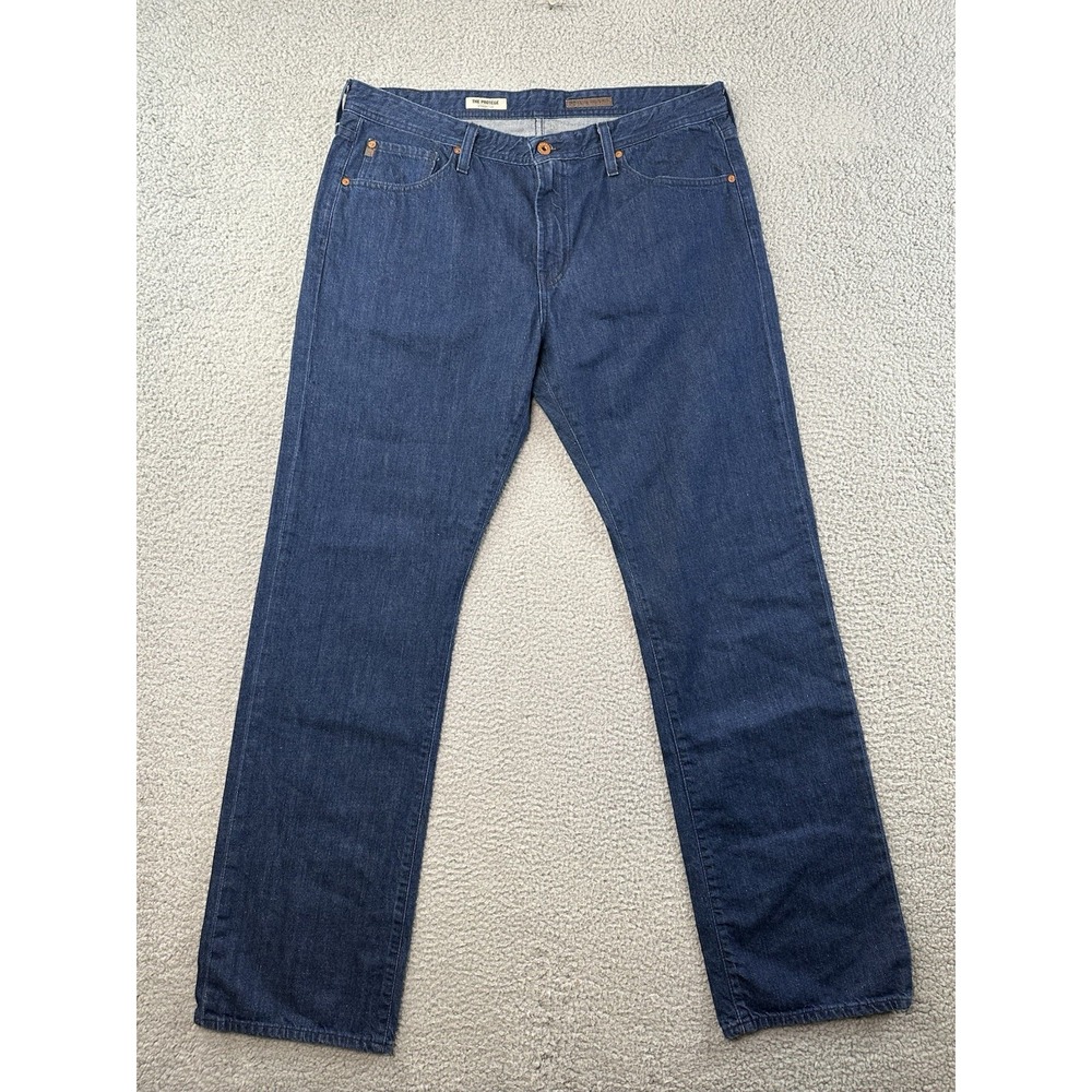 AG Adriano Goldschmied Jeans Mens 38x34 Blue The Protege Straight Leg Denim